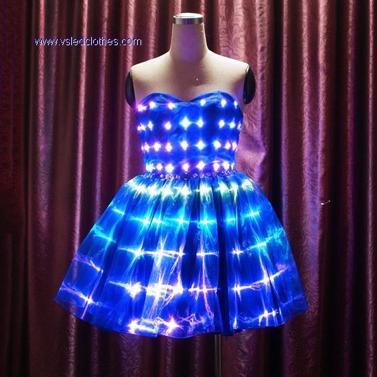 LED发光舞蹈短裙