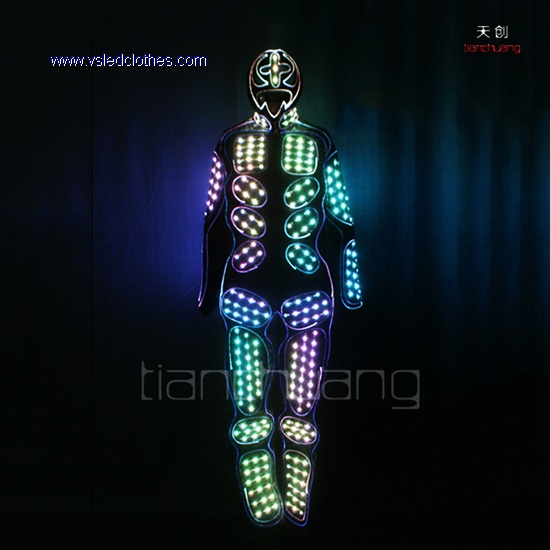 LED Light Costumes With LED Mask