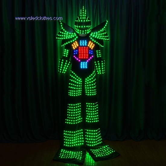 Full Color Stilt Walkers' LED Robot Costumes