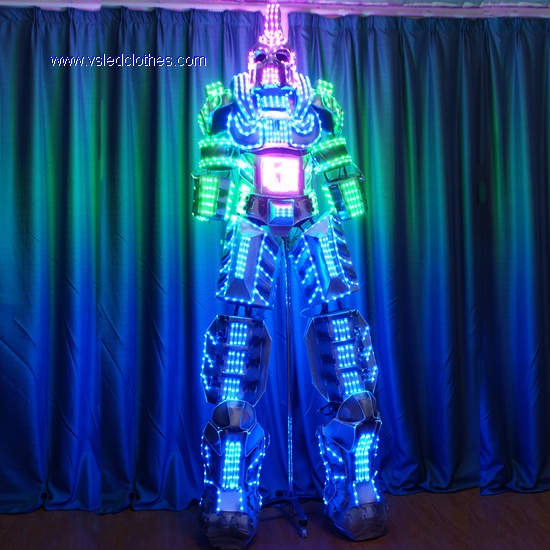 3D Stilts LED Walking Robot Costumes
