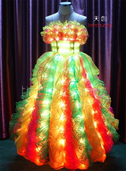 LED Light Long Dress