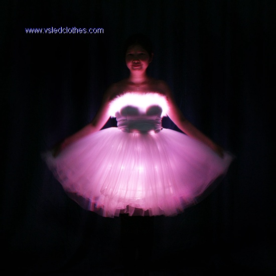 Led Full Color Bandeau Dress