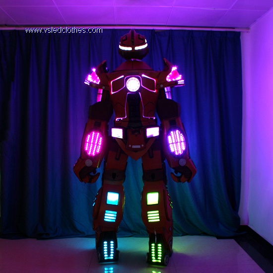 Wearable Stilts LED Transformers Robot Costumes