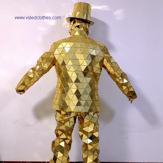 Human Discoball Mirror Bodysuit