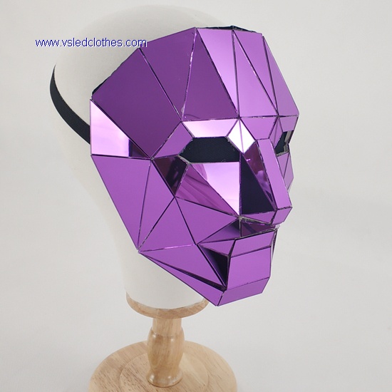 Purple Color Mirror man Mask