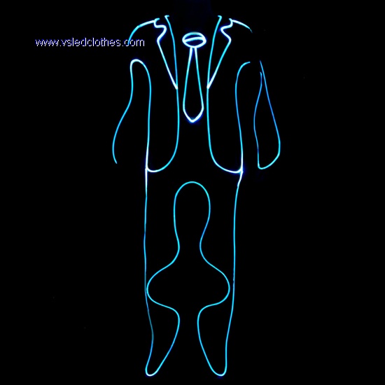 Glowing LED light up dance costumes