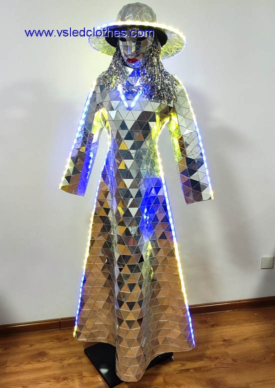 Human Discoball Mirror Bodysuit