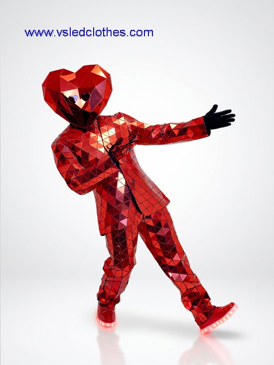 Red mirror man suits