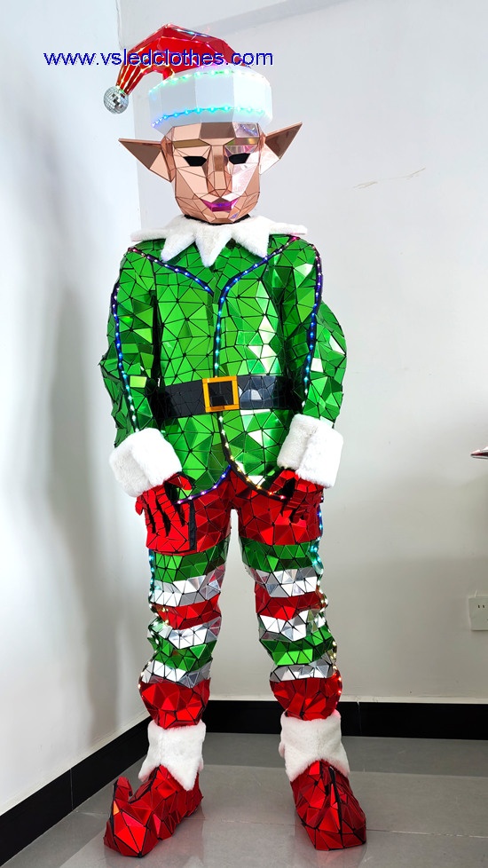 LED mirror Christmas Elf