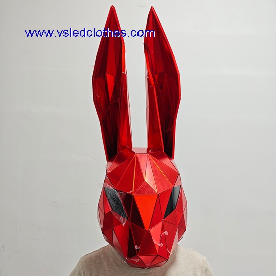Red mirror bunny headwear