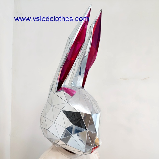 Mirror Long-Eared Rabbit Animal Headgear