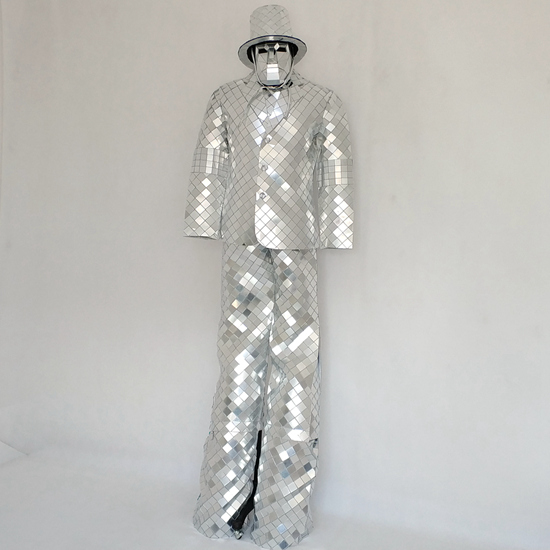 High quality, super cost-effective dual-purpose mirror Stilts walker performance costumes