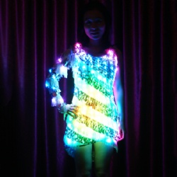 全彩LED发光短裙