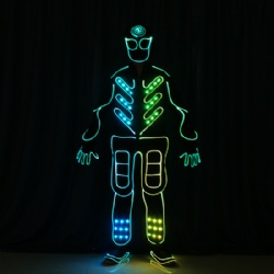 Wireless controlled LED Light up fiber optic costumes