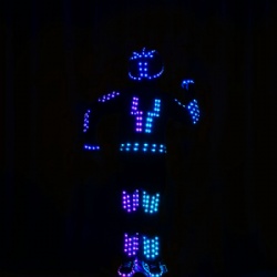 Tron dance LED Robot Outfit
