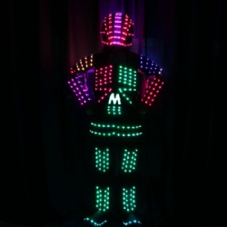 DMX512 controlled Robot LED costumes