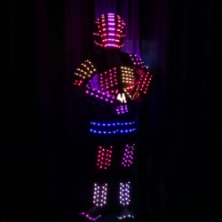 DMX512 controlled Robot LED costumes