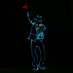 迈克尔杰克逊舞蹈专用发光服