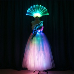 LED Dress with LED Light Up Headwear