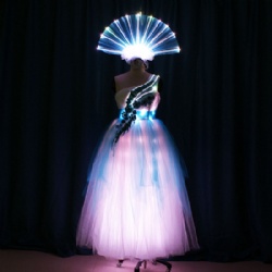 LED Dress with LED Light Up Headwear