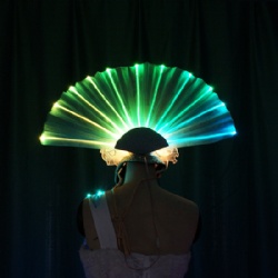 LED Light up Fiber Optic head wear