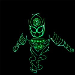 DMX512 controlled Glowing Team dance costumes