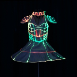 LED Light up Fiber Optic Ballet Skirt