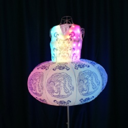 Full color Inflatable LED lantern Dress
