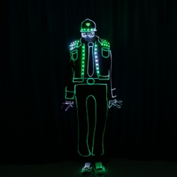 Wireless Controlled LED Light Up Cowboy Costumes