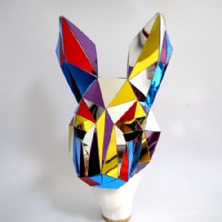3D Bunny Mirror Helmet