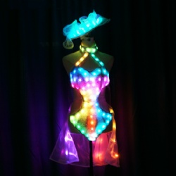全彩性感LED发光裙子