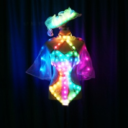 全彩性感LED发光裙子