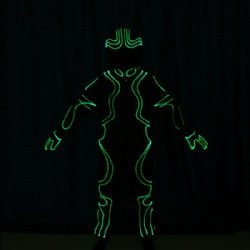 Wireless programmed tron led suits