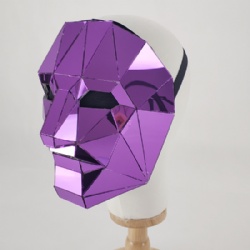 Purple Color Mirror man Mask