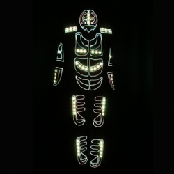 Wireless programmable Tron dance costumes