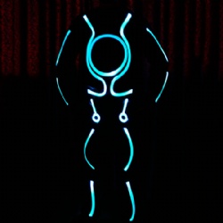 Wireless controlled LED Light up Tron Costumes
