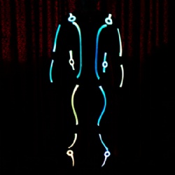 Wireless controlled LED Light up Tron Costumes