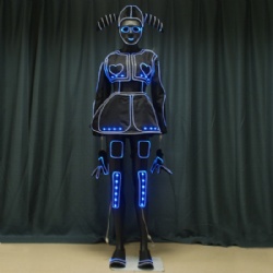 Led light up tron dance girl costumes