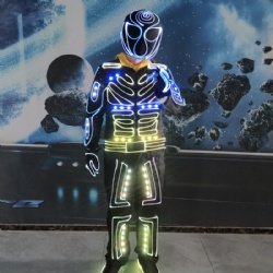 Wireless DMX512 programmable LED Robot costumes