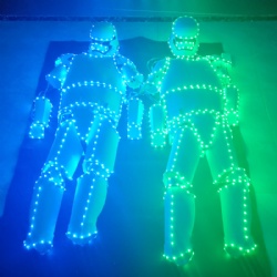 LED light-up warrior performance costumes