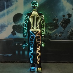 DMX controlled tron costumes