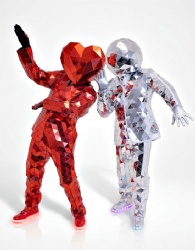 Red mirror man suits