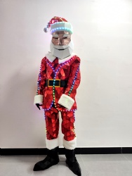 Led mirror Santa Claus Costume