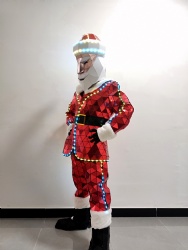 Led mirror Santa Claus Costume