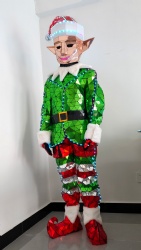 LED mirror Christmas Elf