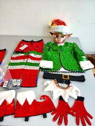 LED mirror Christmas Elf