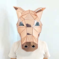 Mirror Pig Mouth Headear