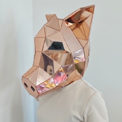 Mirror Pig Mouth Headear