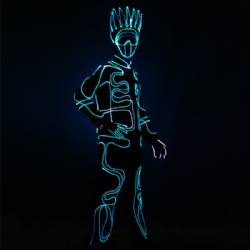 Tron team dance LED light up fiber optic costumes