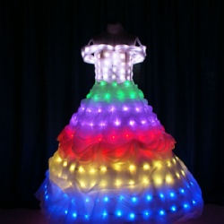 LED发光晚礼裙